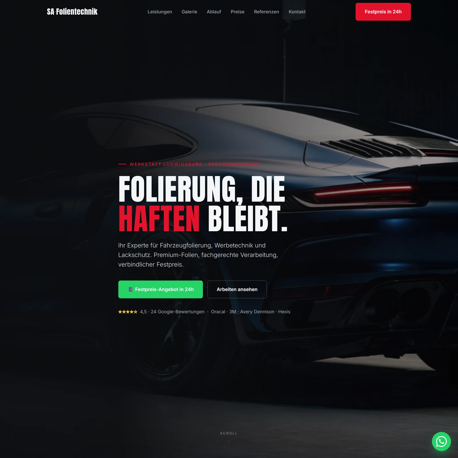 Website von Folientechnik