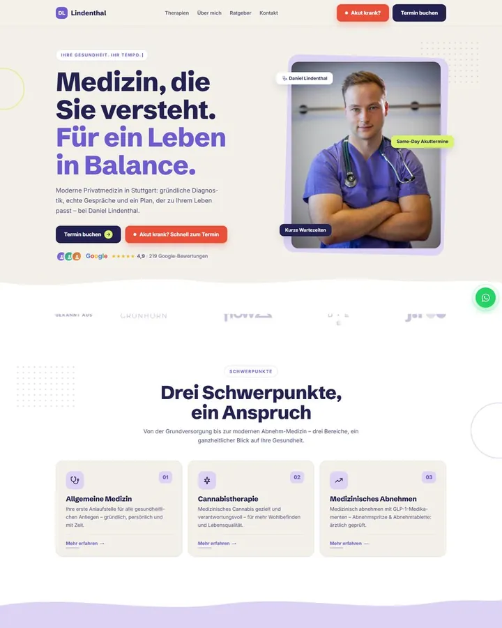Website Privatpraxis Lindenthal